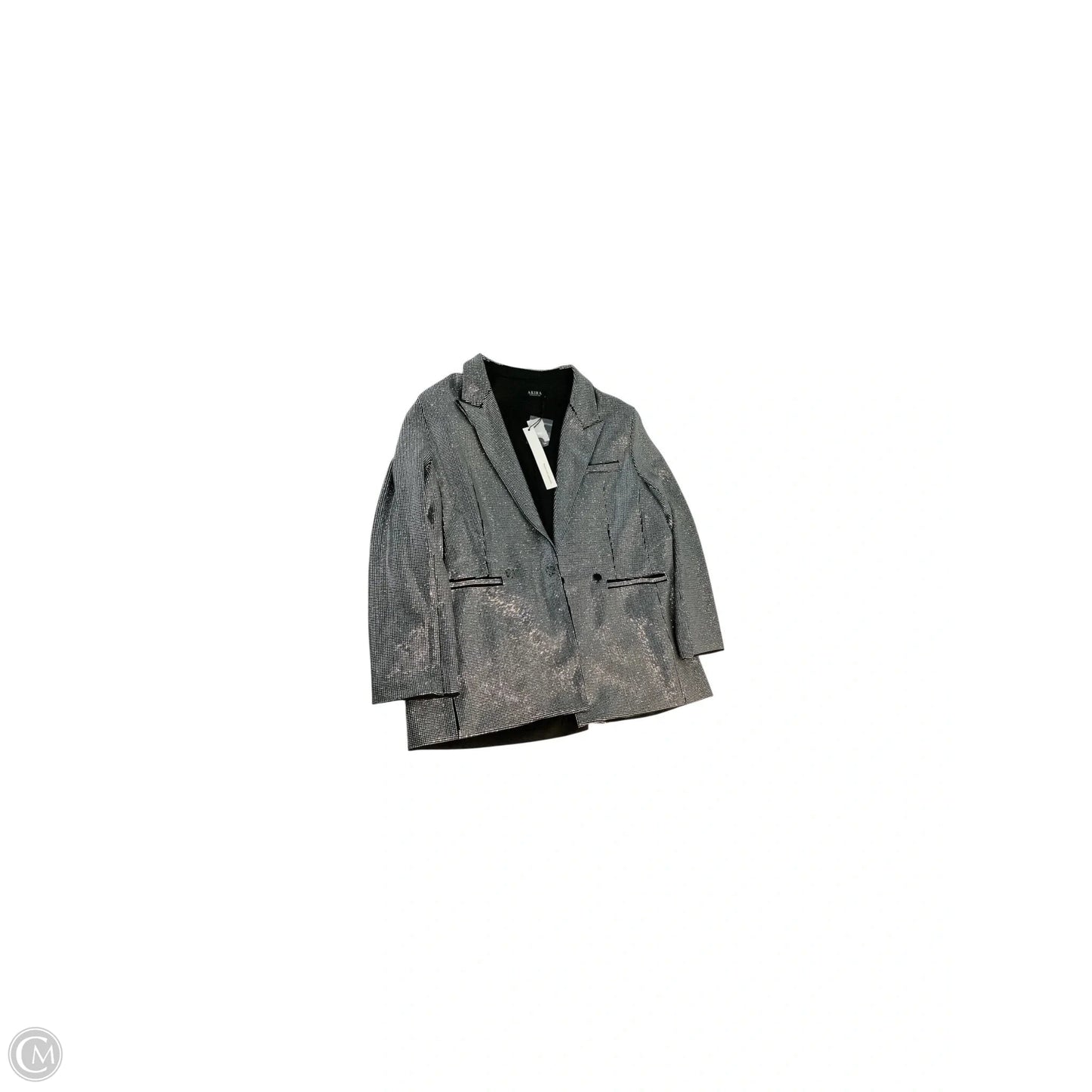 Blazer By Akira In Silver, Size: 1x