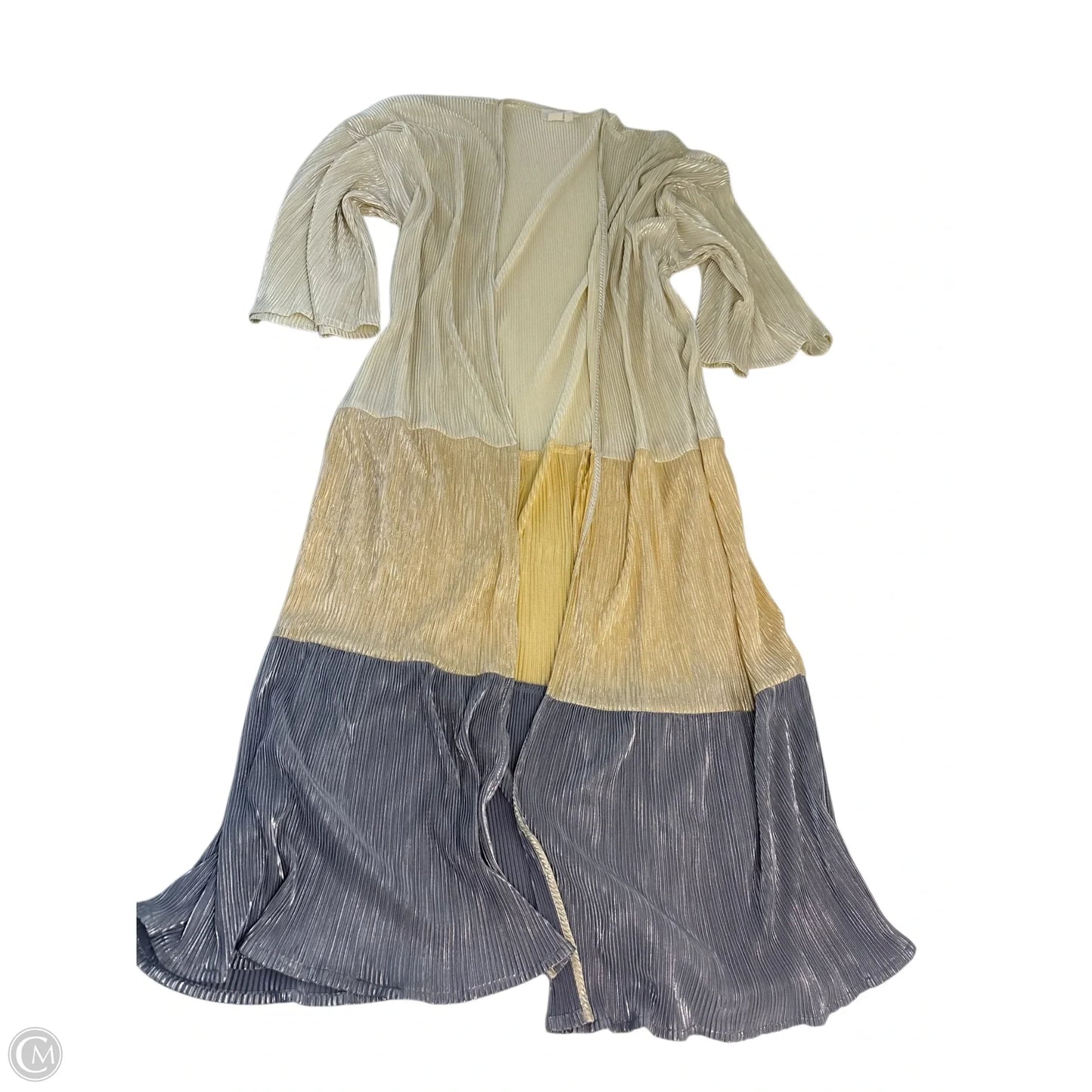 Cardigan By Anthropologie In Cream & Grey, Size: Osfm