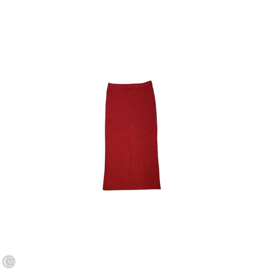 Skirt Midi By Gap In Red, Size: Xs