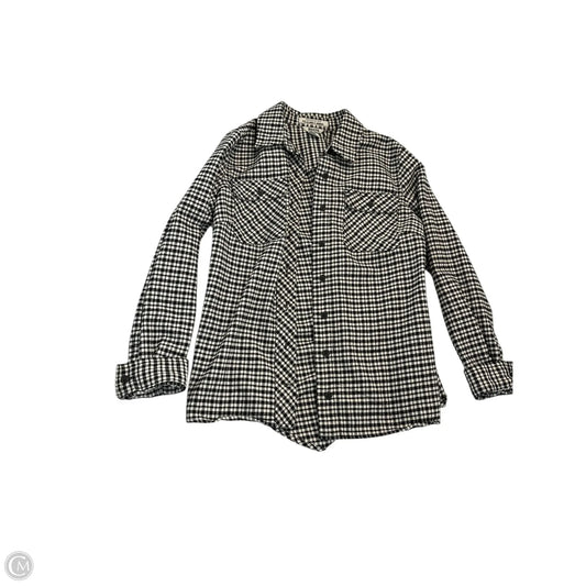 Top Long Sleeve By Duluth Trading In Black & White, Size: M