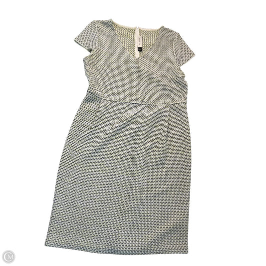Dress Luxury Designer By St John Collection In Green & White, Size: 14