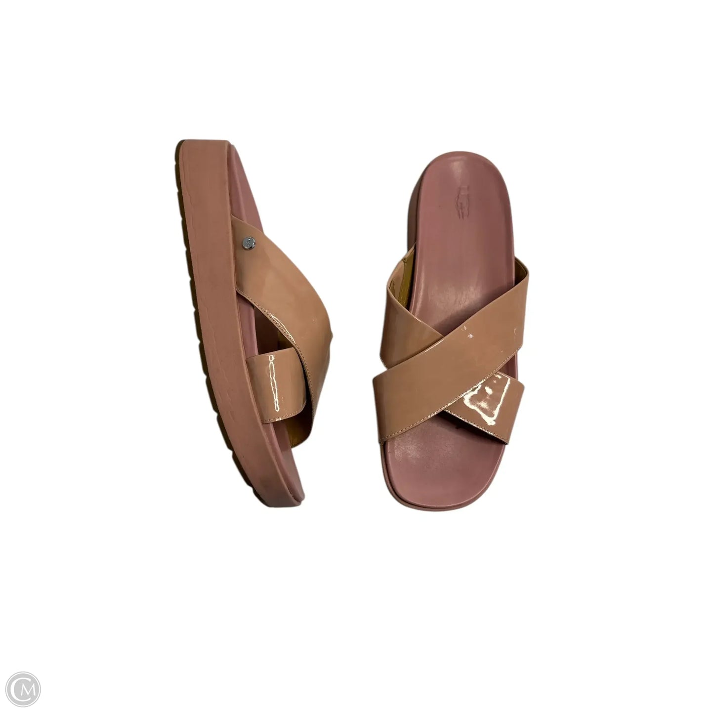Sandals Designer By Ugg In Pink, Size: 9