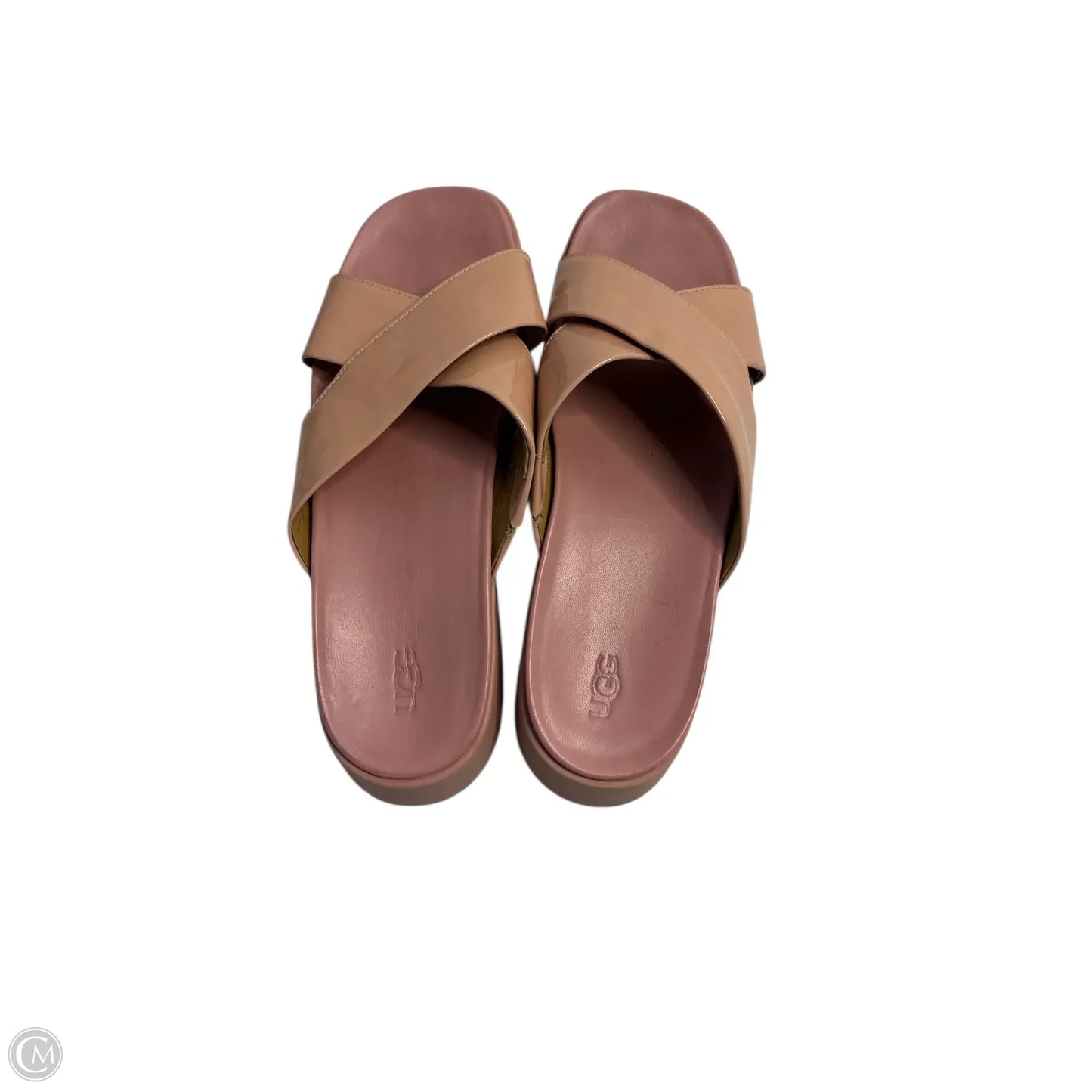 Sandals Designer By Ugg In Pink, Size: 9