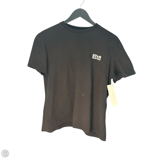 Top Short Sleeve Luxury Designer By Golden Goose In Black & White, Size: M