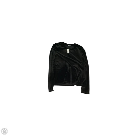 Top Long Sleeve Basic By Gap In Black, Size: L