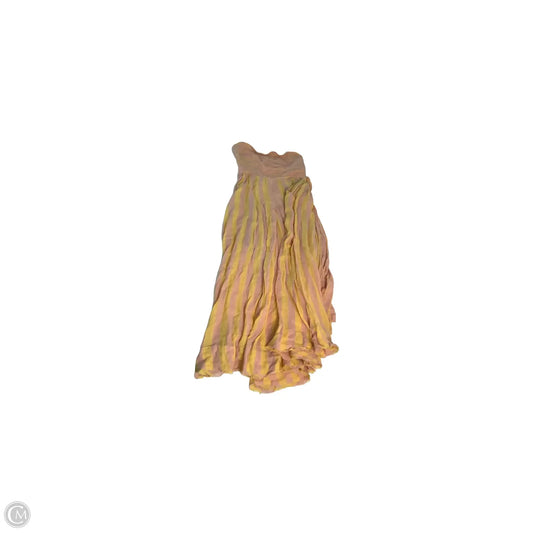 Dress Casual Maxi By Free People In Orange & Yellow, Size: L