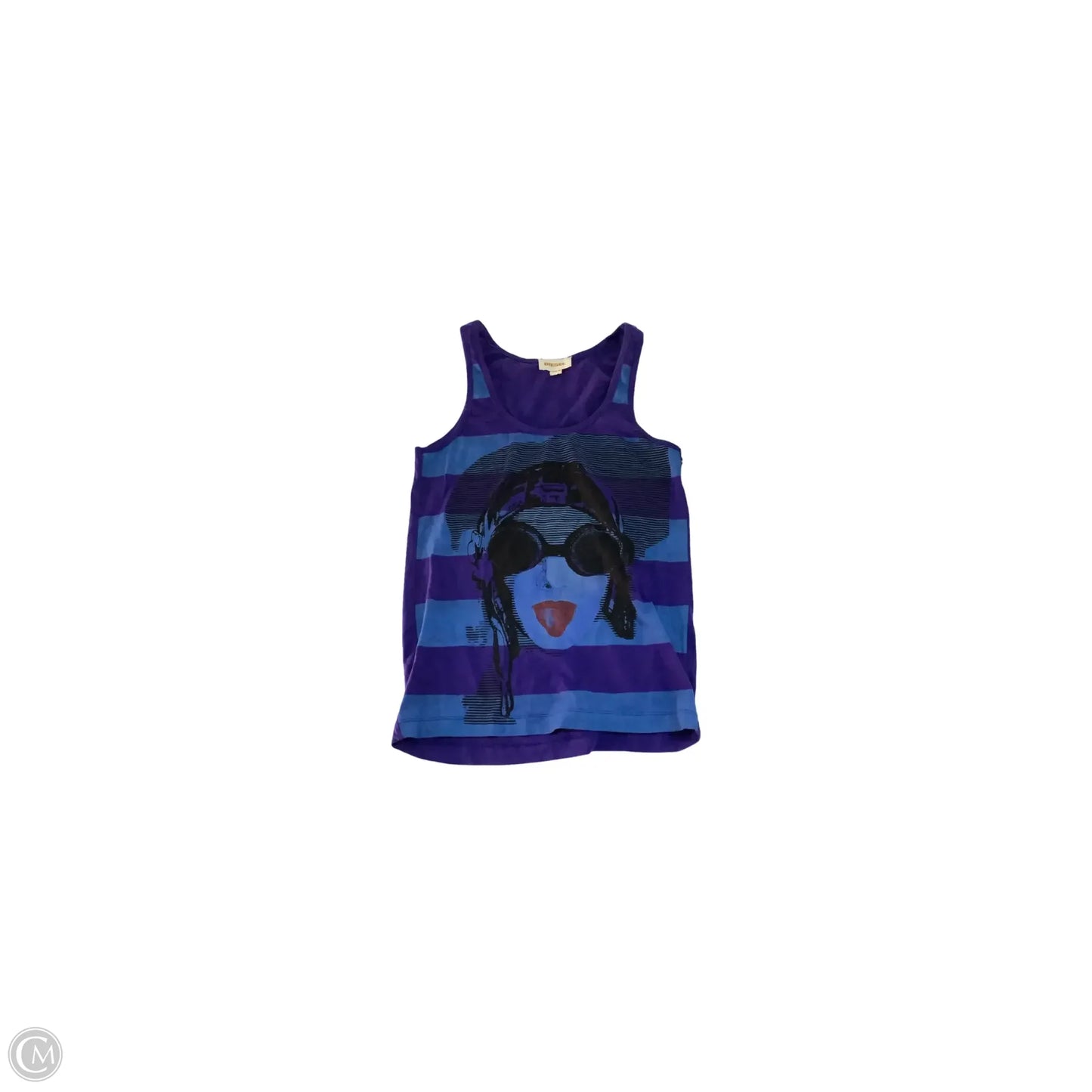Top Sleeveless Basic By Diesel In Black & Blue, Size: Xs