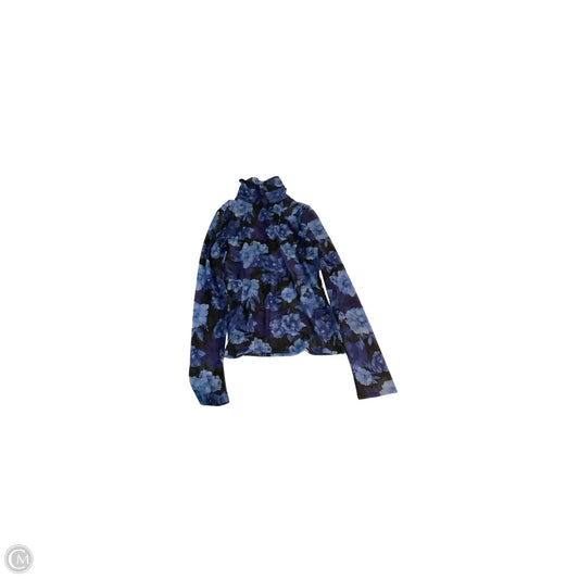 Top Long Sleeve Designer By Alice + Olivia In Blue, Size: M