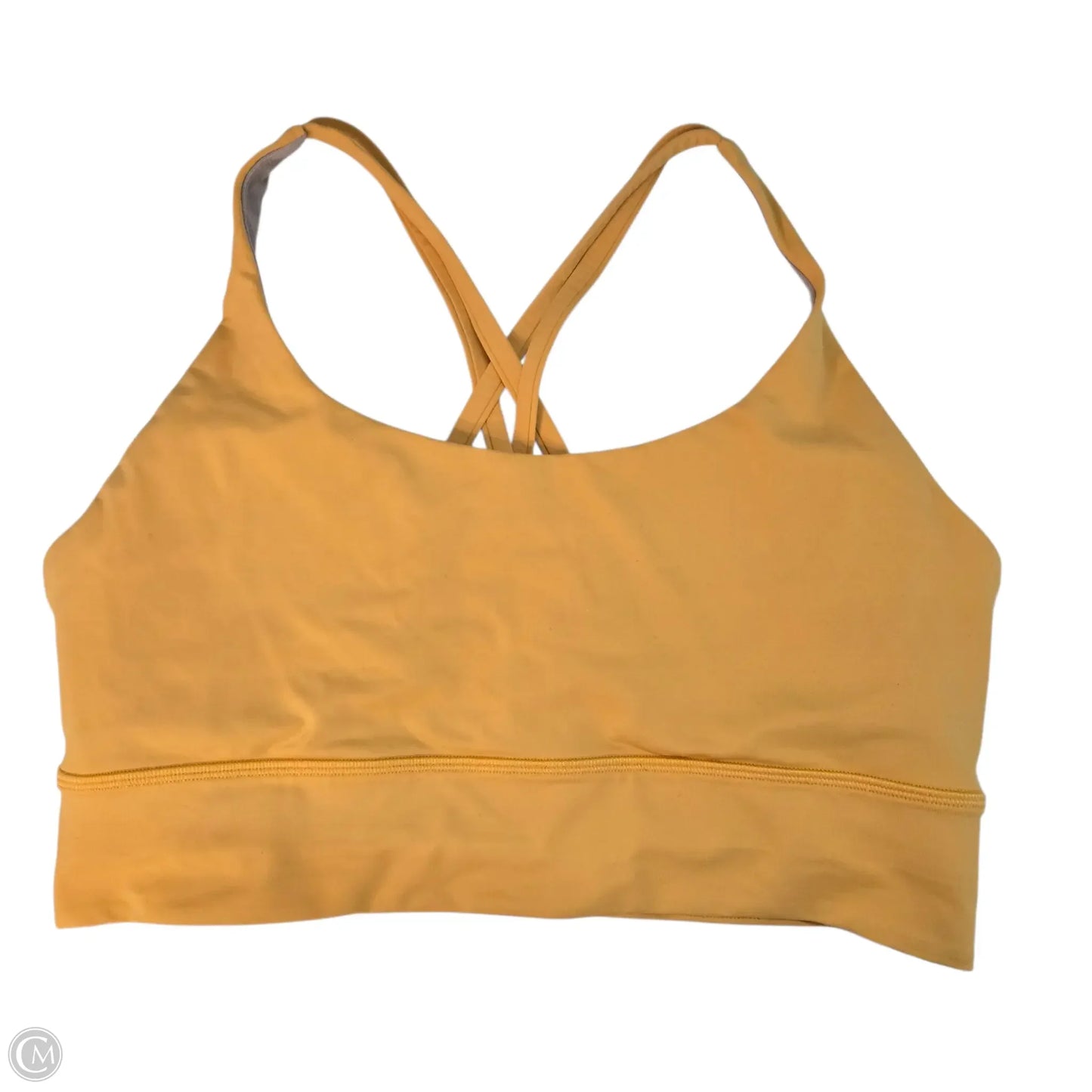 Athletic Bra By Lululemon In Yellow, Size: 10