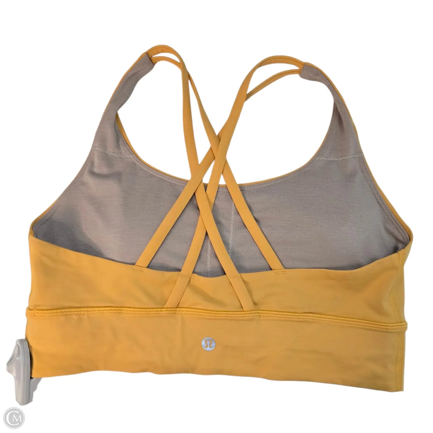 Athletic Bra By Lululemon In Yellow, Size: 10