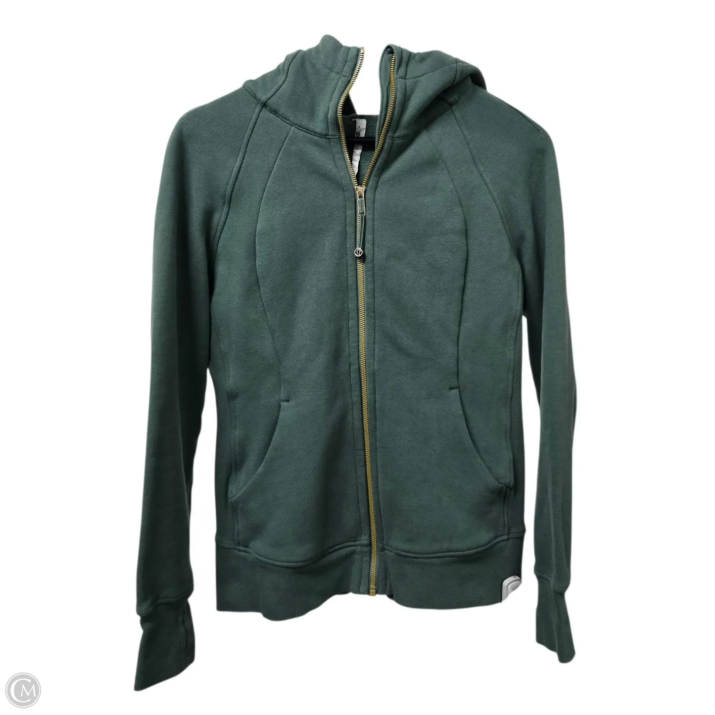 Athletic Jacket By Lululemon In Green, Size: 8
