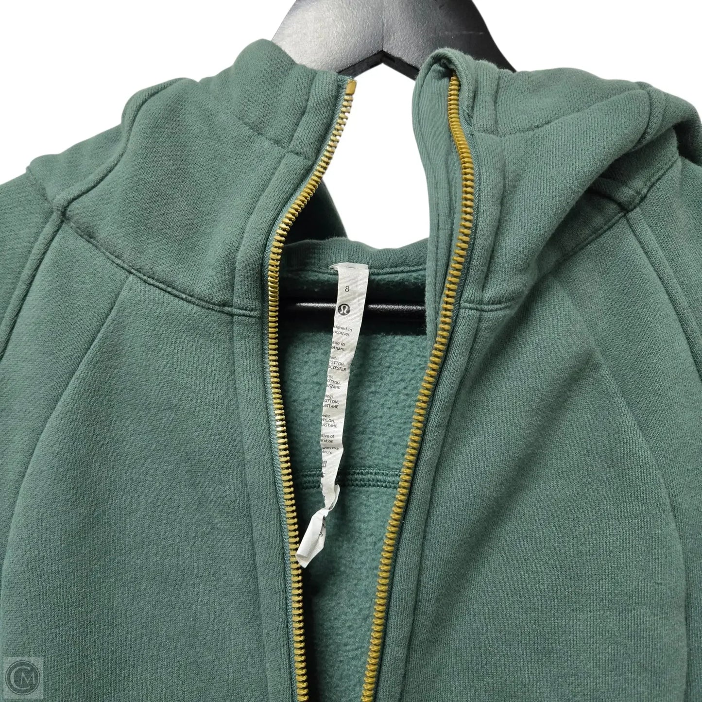 Athletic Jacket By Lululemon In Green, Size: 8