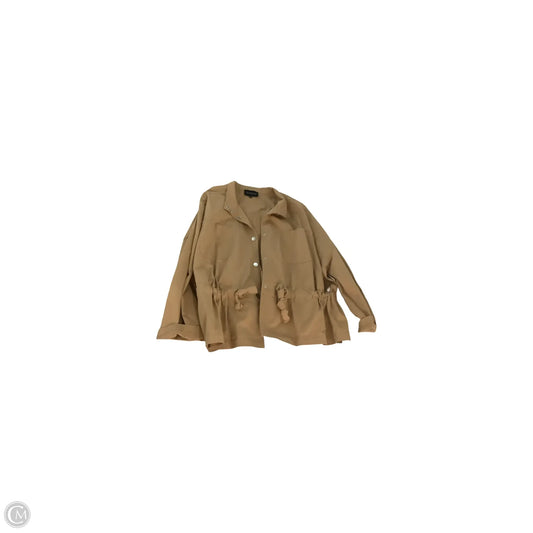 Jacket Utility By Eloquii In Brown, Size: 26