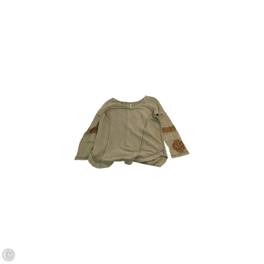 Top Long Sleeve Basic By Free People In Tan, Size: S
