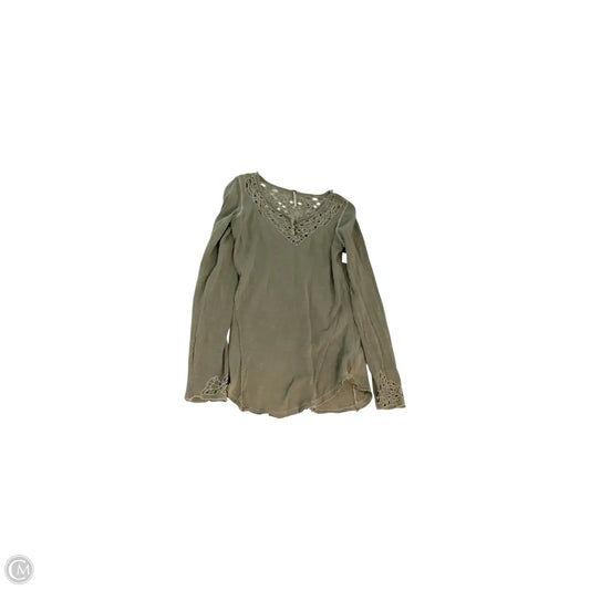 Top Long Sleeve By Free People In Green, Size: M