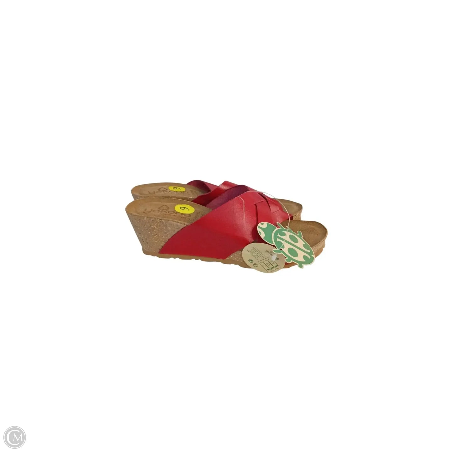 Sandals Heels Platform By Clothes Mentor In Red, Size: 9