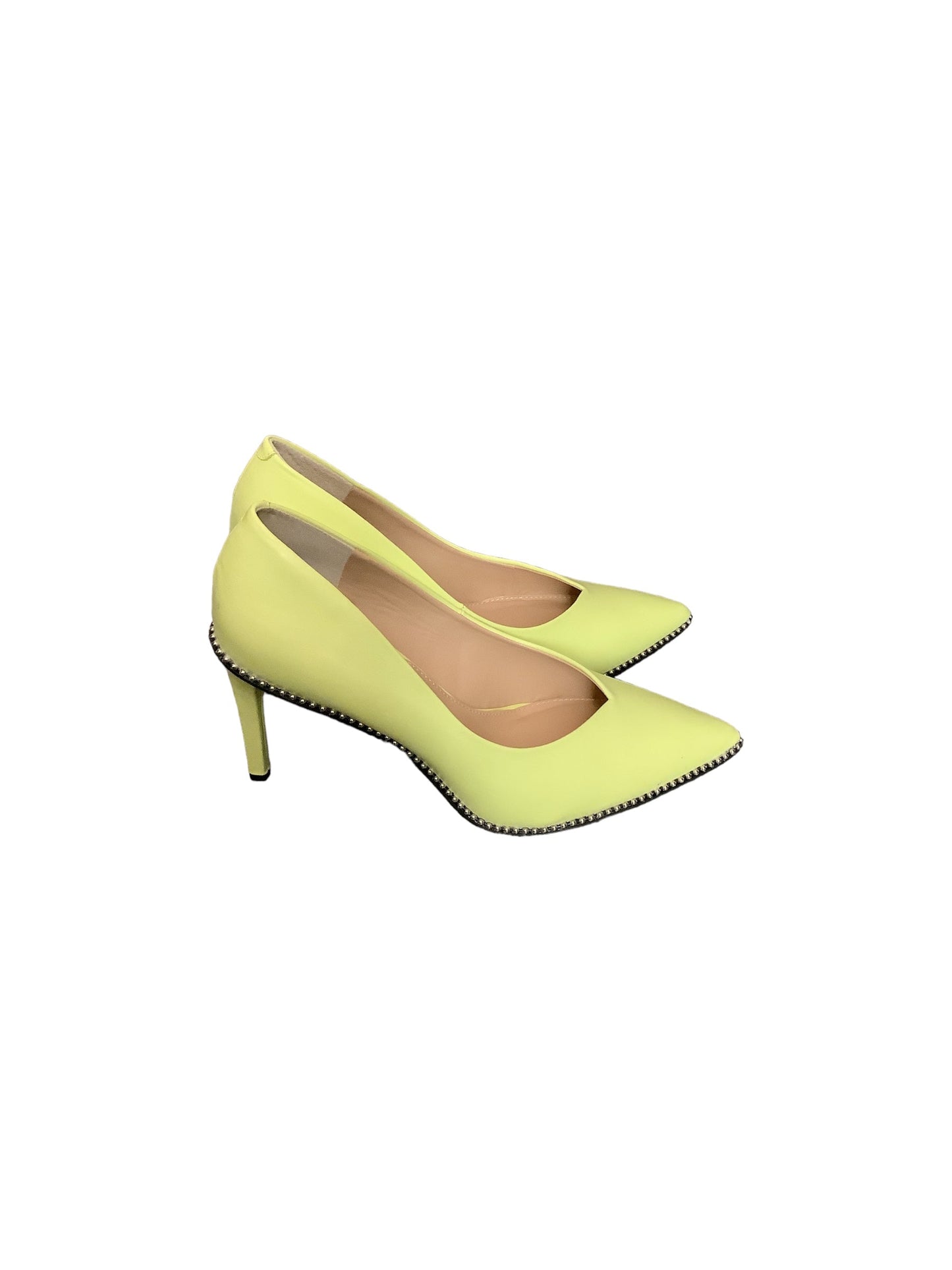Yellow Shoes Heels Stiletto Bar Iii, Size 11