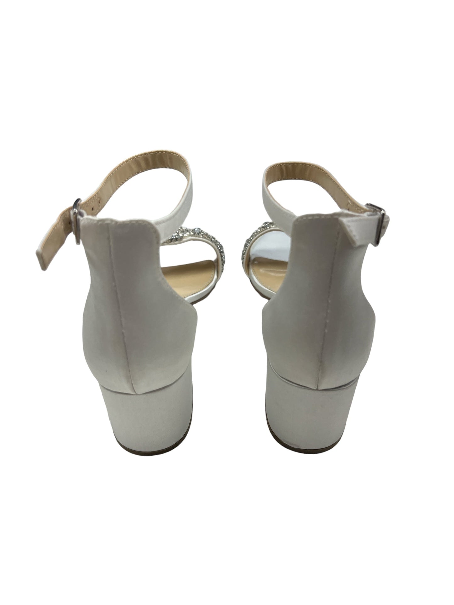 Ivory Shoes Heels Block Betsey Johnson, Size 7.5