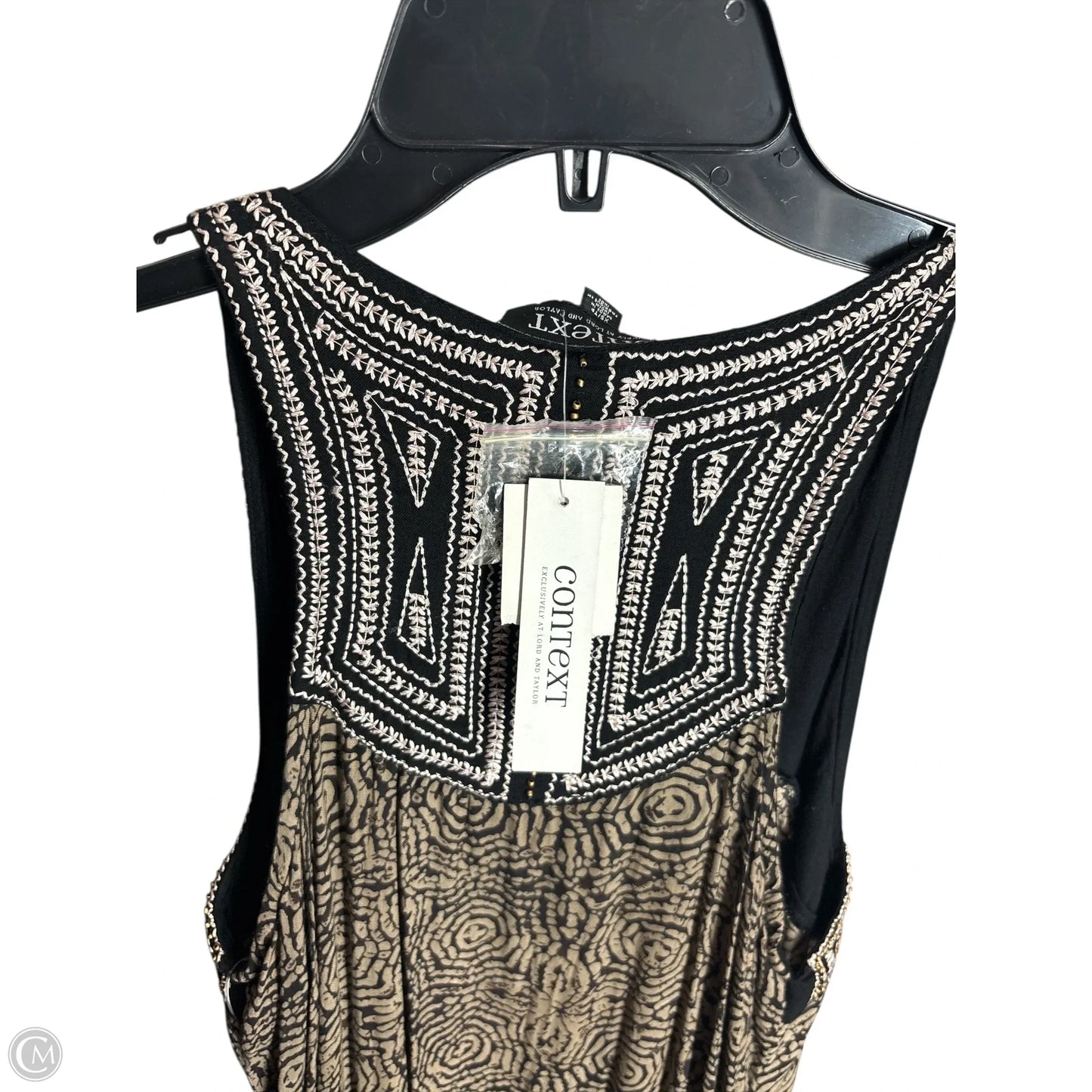 Dress Casual Maxi By Context In Black & Brown, Size: Xs