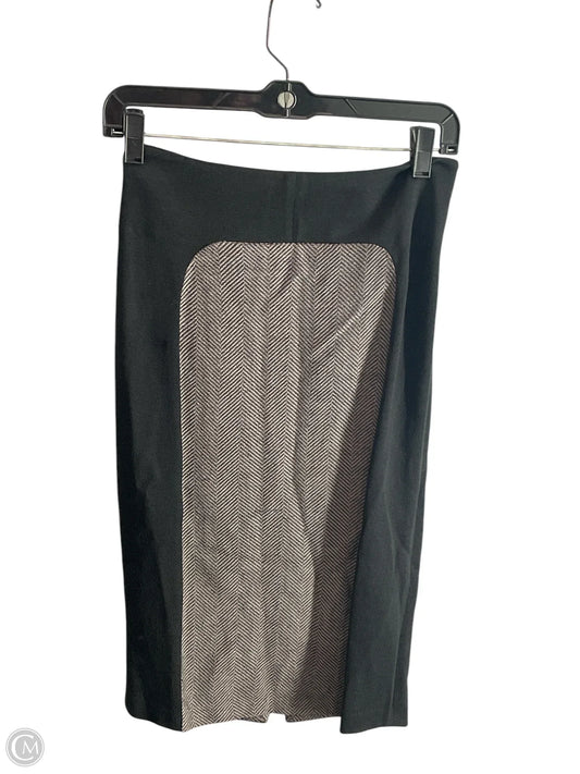 Skirt Luxury Designer By St John Collection In Black & Grey, Size: 2