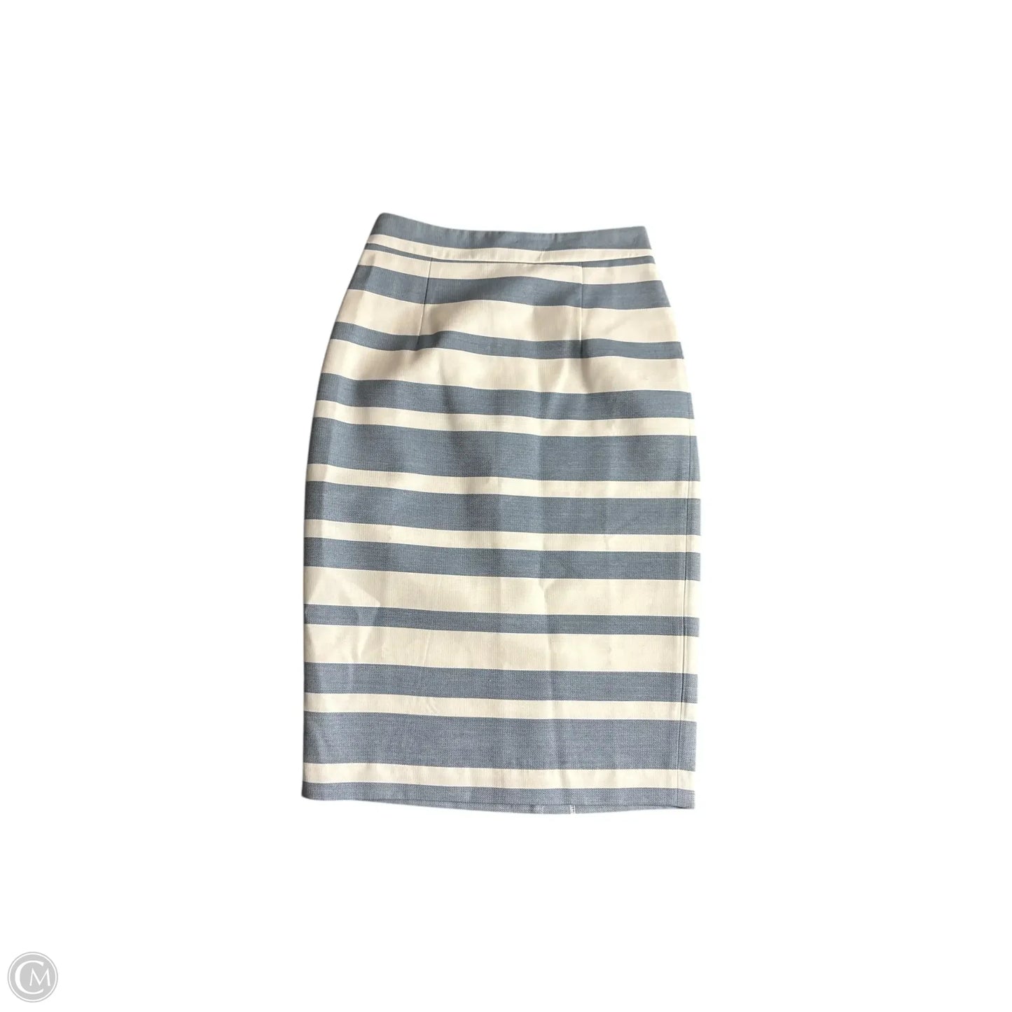 Skirt Midi By Halogen In Blue & White, Size: 0