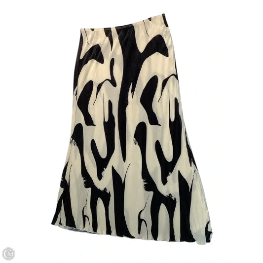 Skirt Maxi By Shein In Black & Cream, Size: Xl