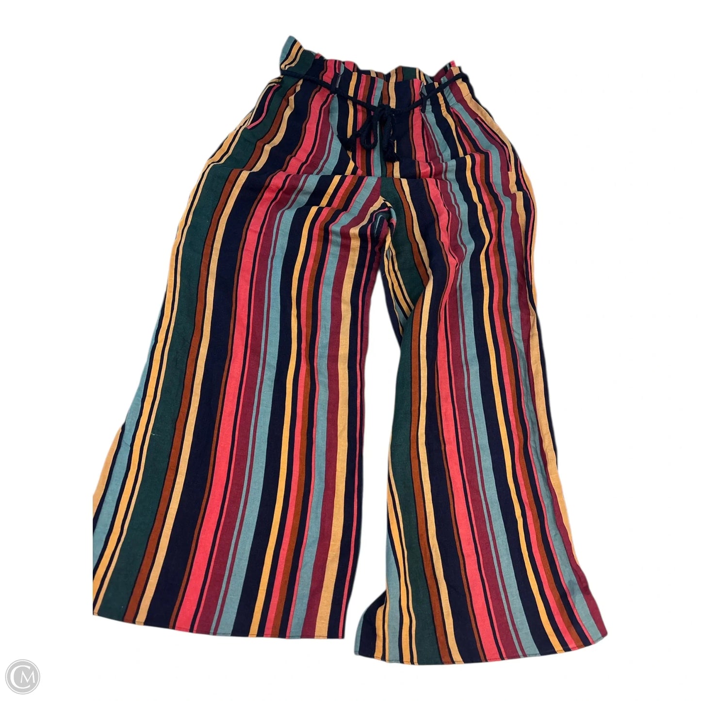 Pants Wide Leg By Anthropologie In Striped Pattern, Size: M