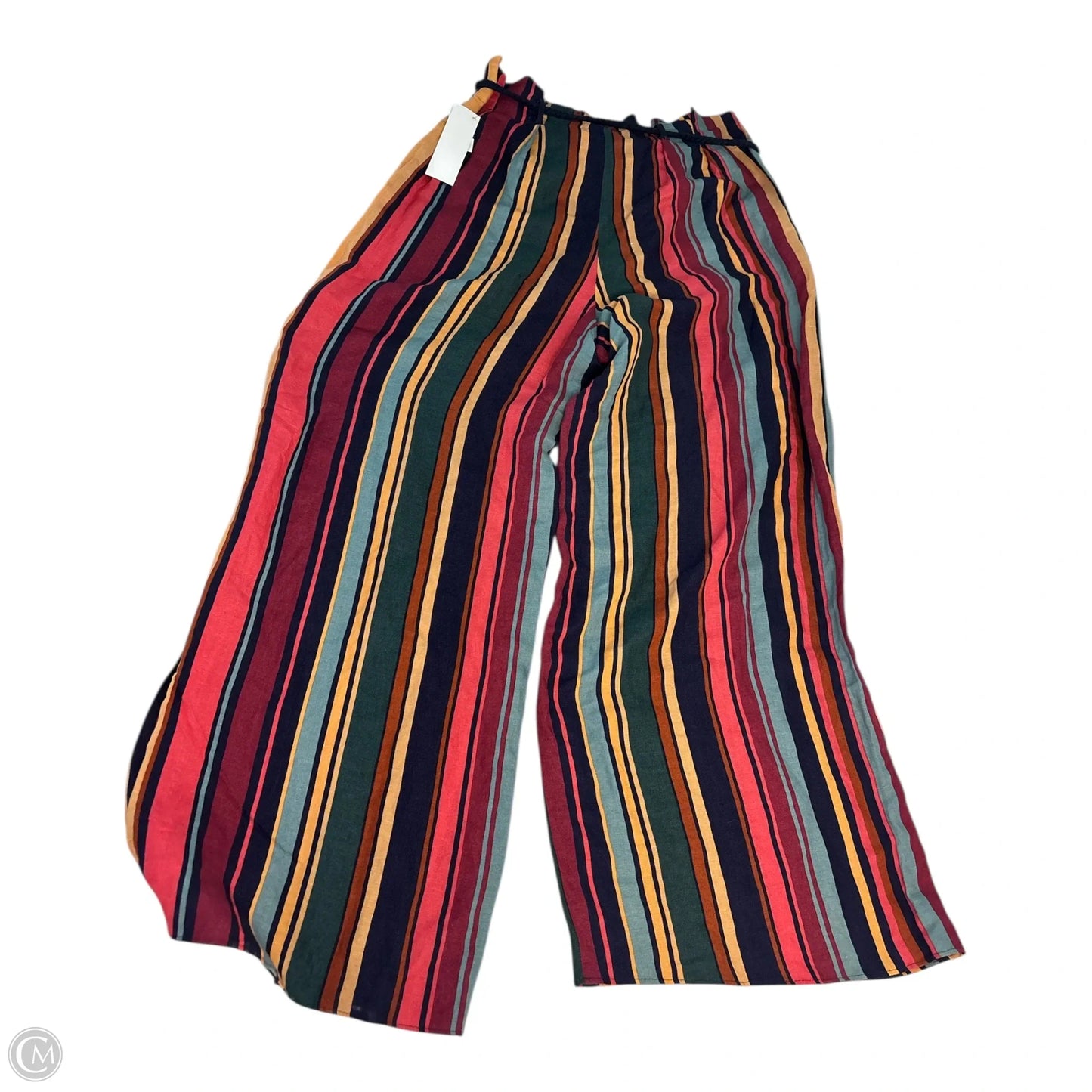 Pants Wide Leg By Anthropologie In Striped Pattern, Size: M