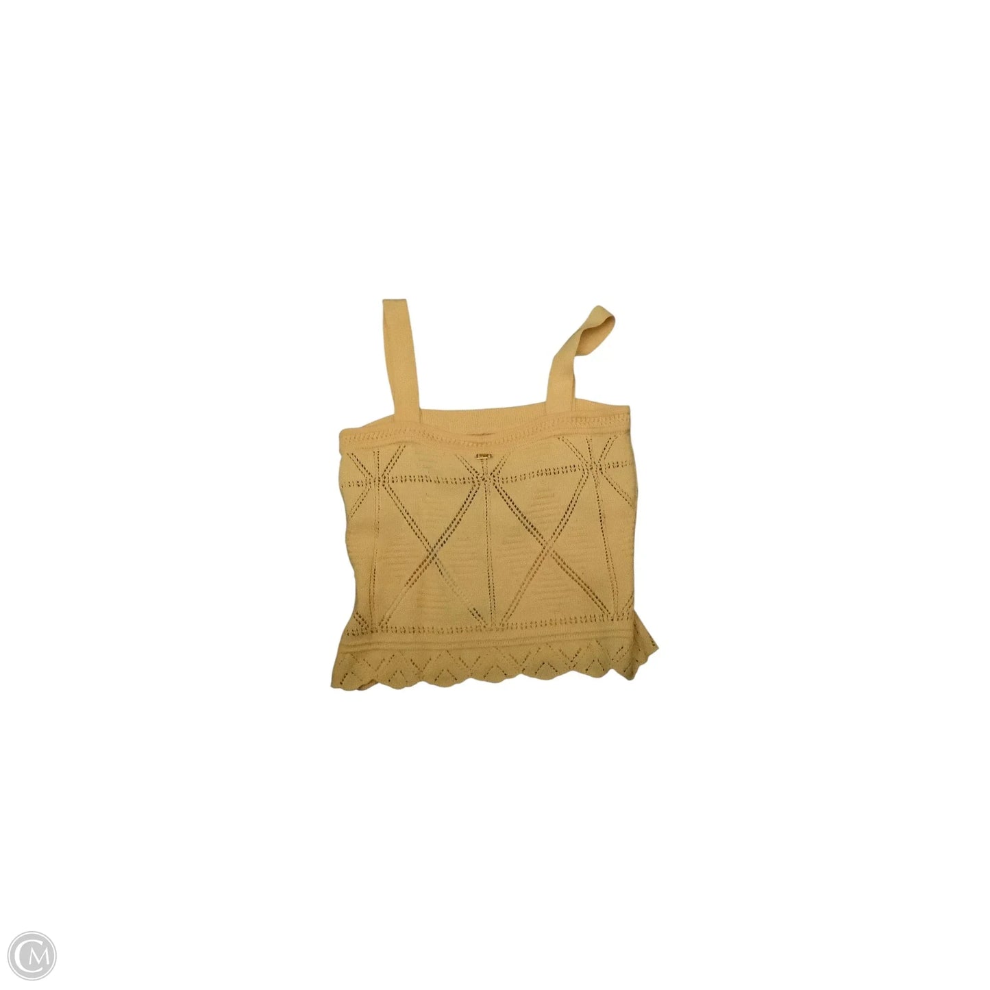 Top Sleeveless Luxury Designer By St John Collection In Yellow, Size: S