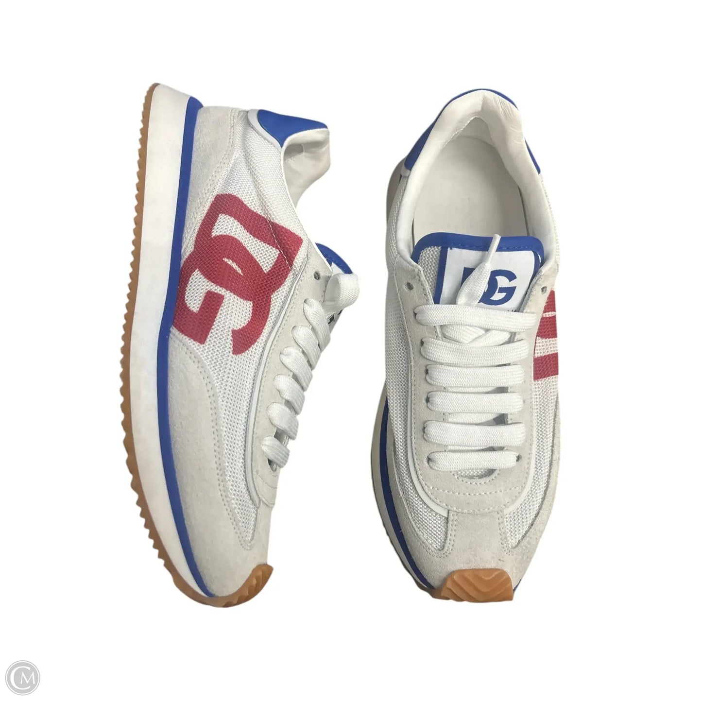 Shoes Luxury Designer By Dolce And Gabbana In Blue & Red & White