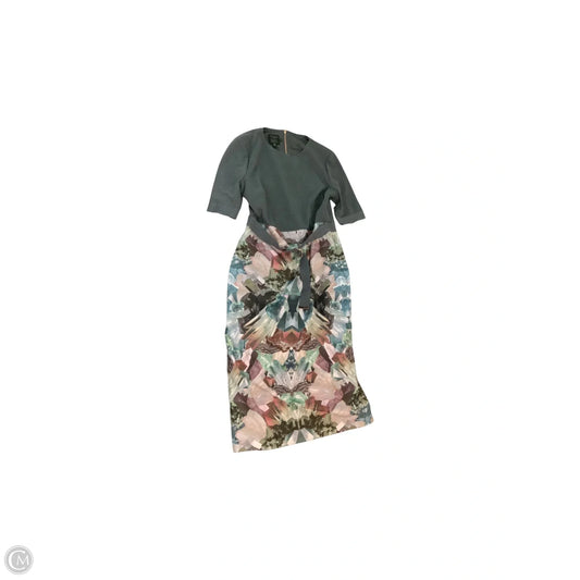 Dress Casual Midi By Ted Baker In Grey, Size: Xl