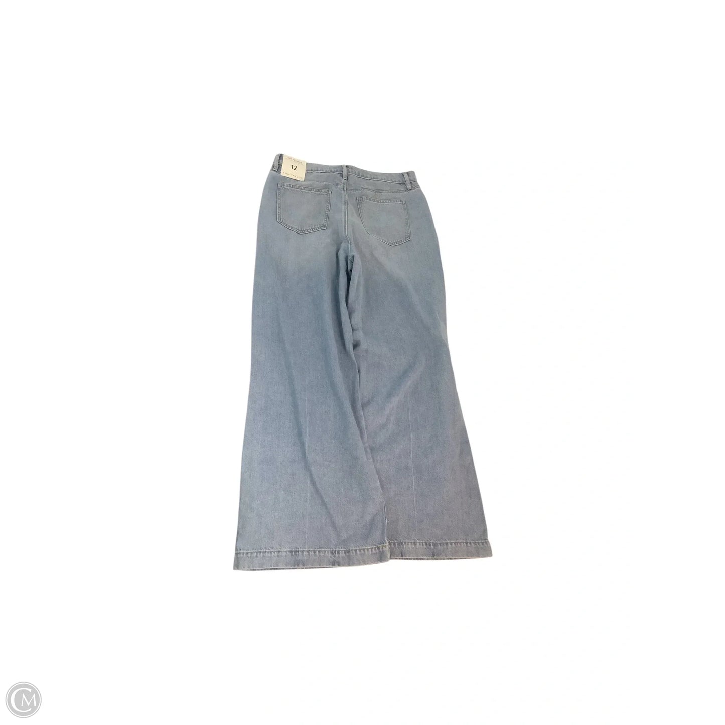 Jeans Wide Leg By Ann Taylor In Blue Denim, Size: 12