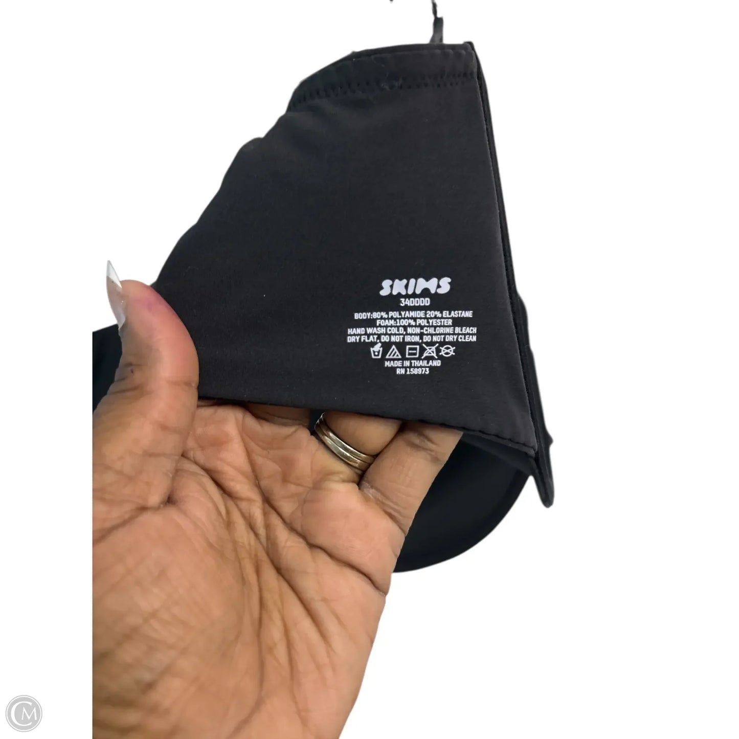 Bra By Skims In Black, Size: 0