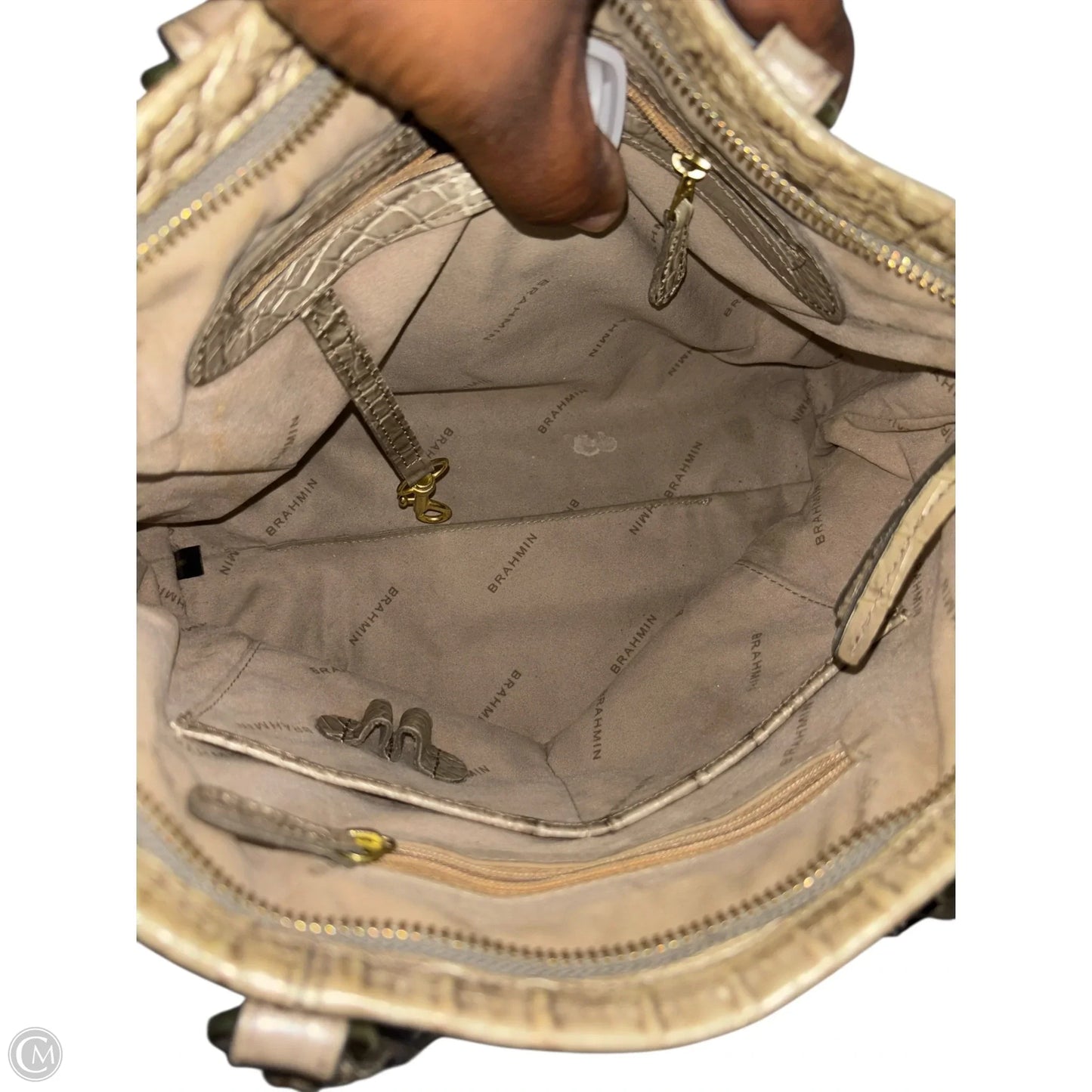 Handbag Designer By Brahmin, Size: Small