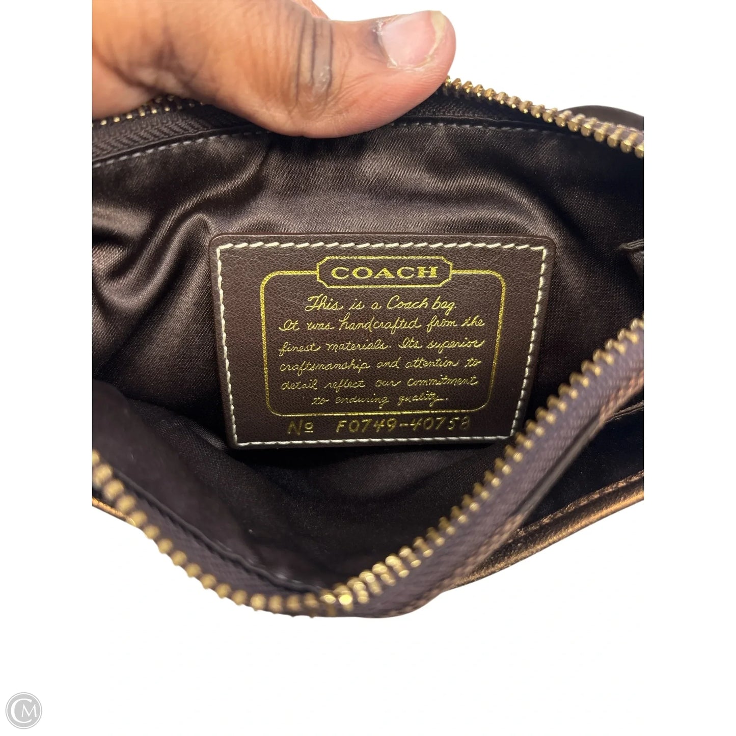 Handbag Designer By Coach, Size: Small
