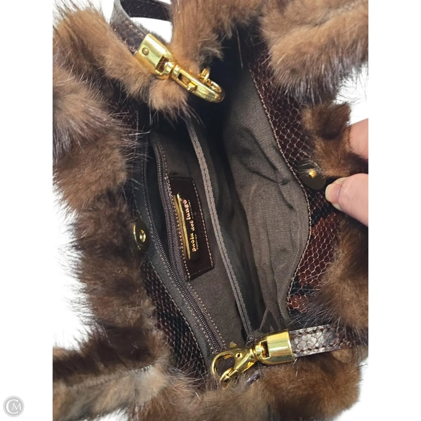 Handbag Leather By Clothes Mentor, Size: Small