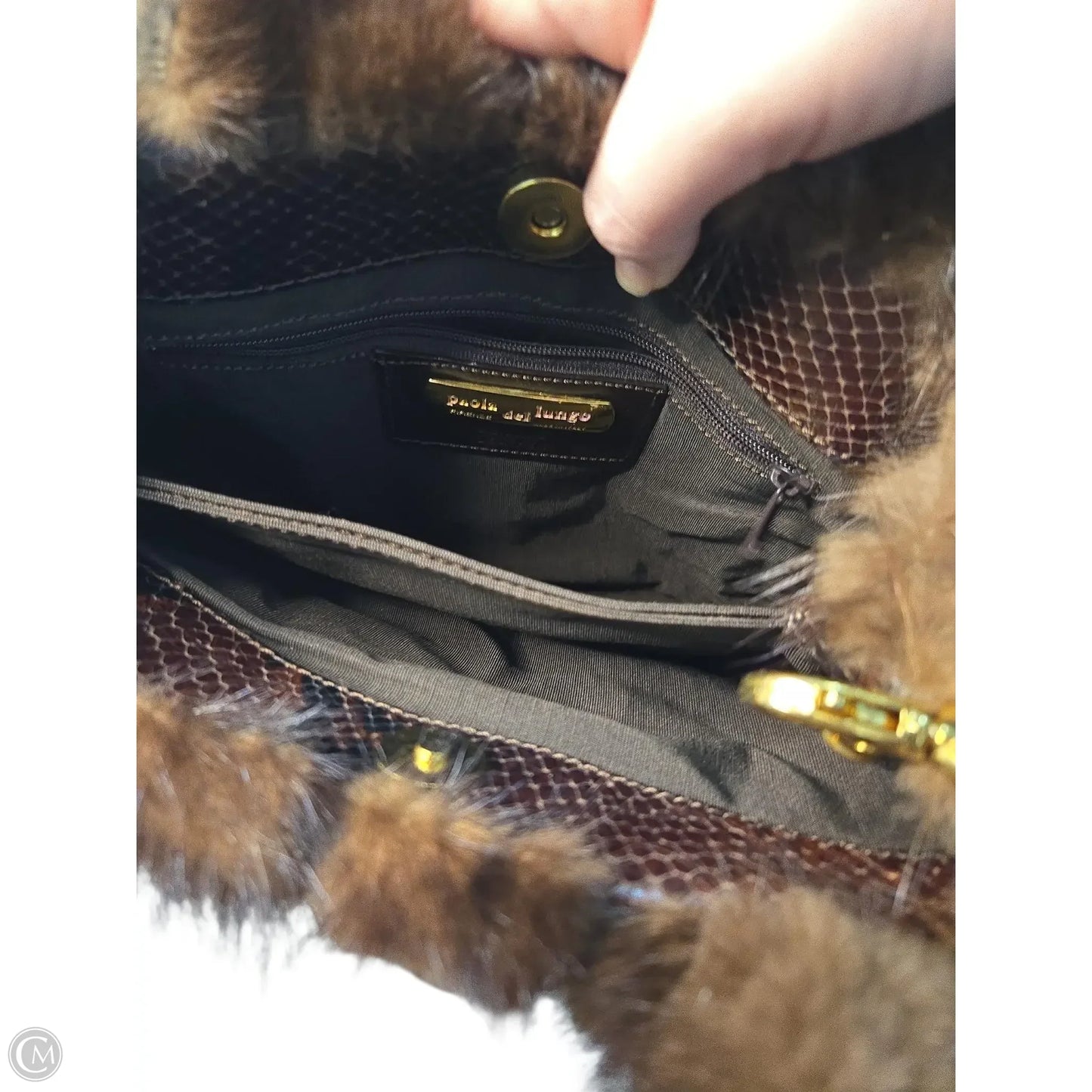 Handbag Leather By Clothes Mentor, Size: Small