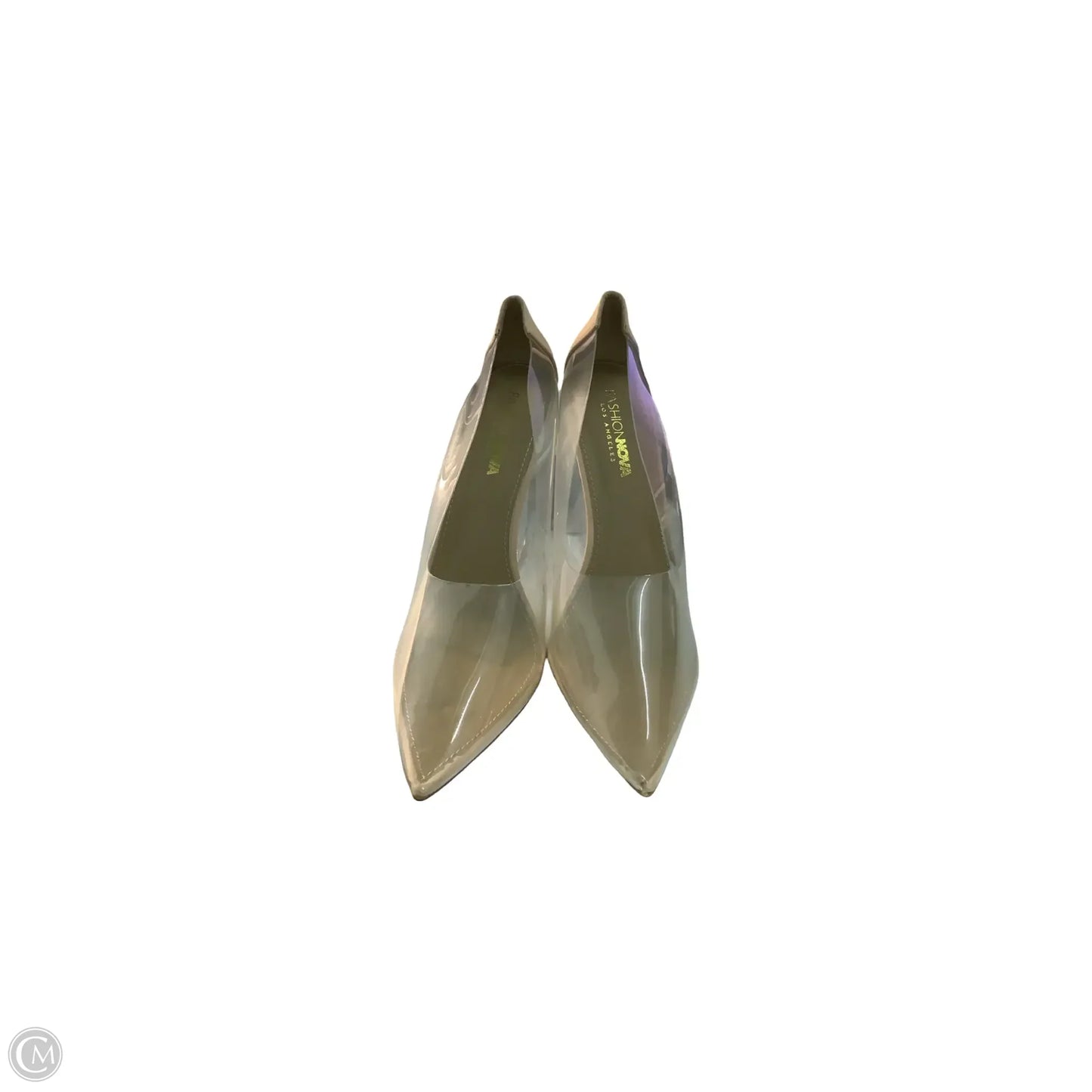 Shoes Heels Stiletto By Fashion Nova In Clear, Size: 10