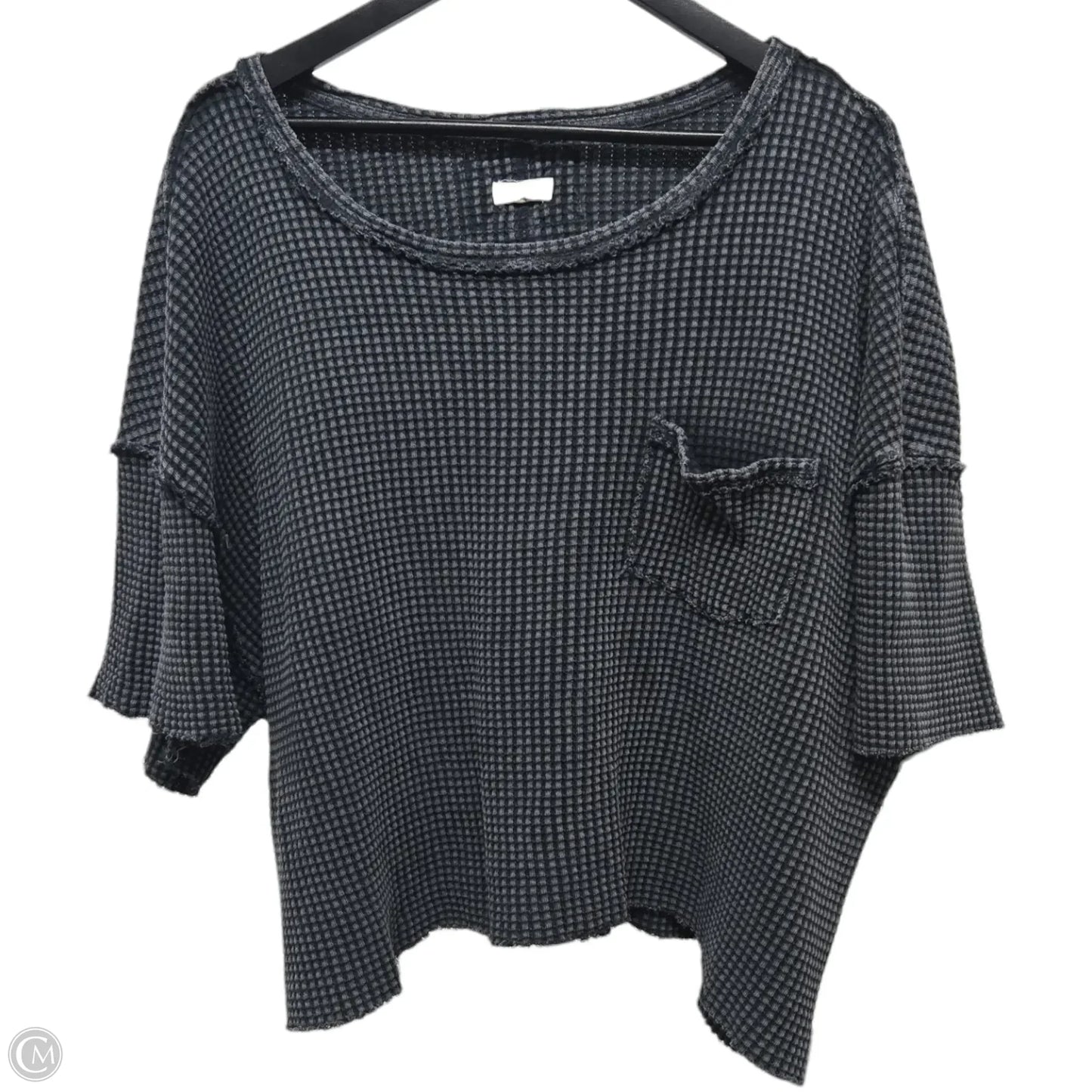Top Short Sleeve Basic By Pilcro In Grey, Size: M