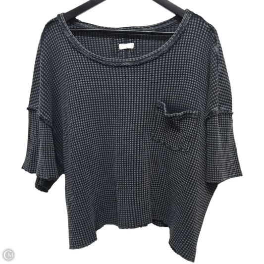 Top Short Sleeve Basic By Pilcro In Grey, Size: M