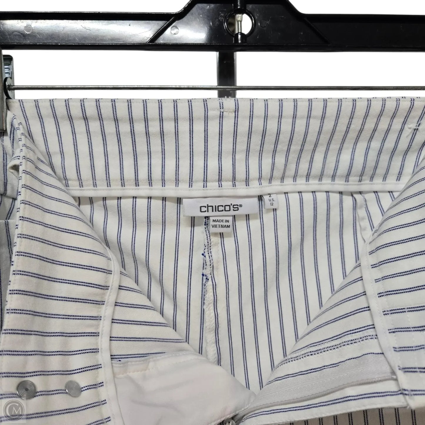 Pants Dress By Chicos In Striped Pattern, Size: 12
