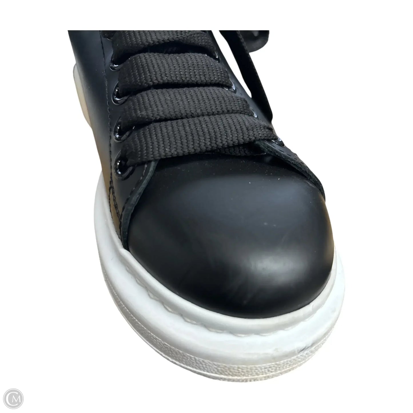 Shoes Luxury Designer By Alexander Mcqueen In Black & White size 38