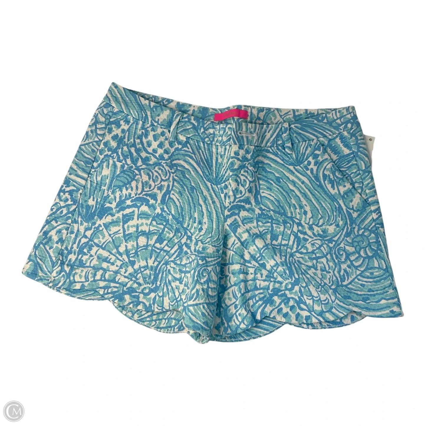Shorts Designer By Lilly Pulitzer In Blue & White, Size: 8
