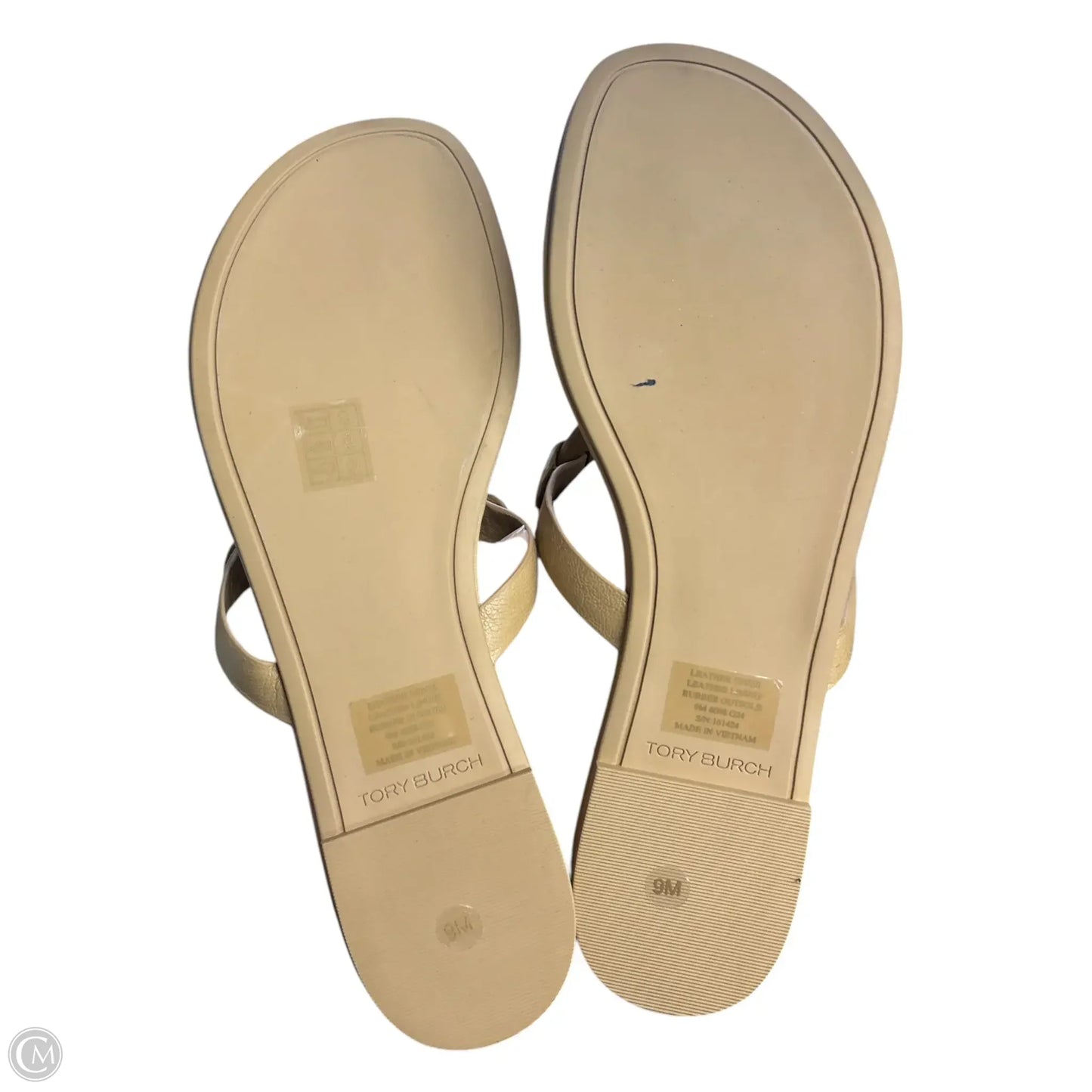 Sandals Designer By Tory Burch In Tan, Size: 9
