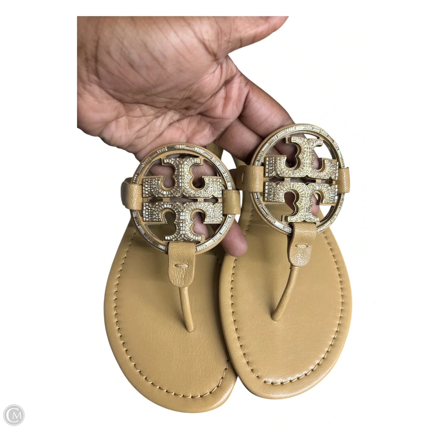 Sandals Designer By Tory Burch In Tan, Size: 9