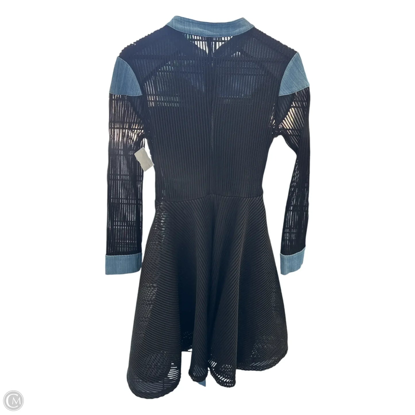 Dress Casual Midi By Clothes Mentor In Black & Blue, Size: M