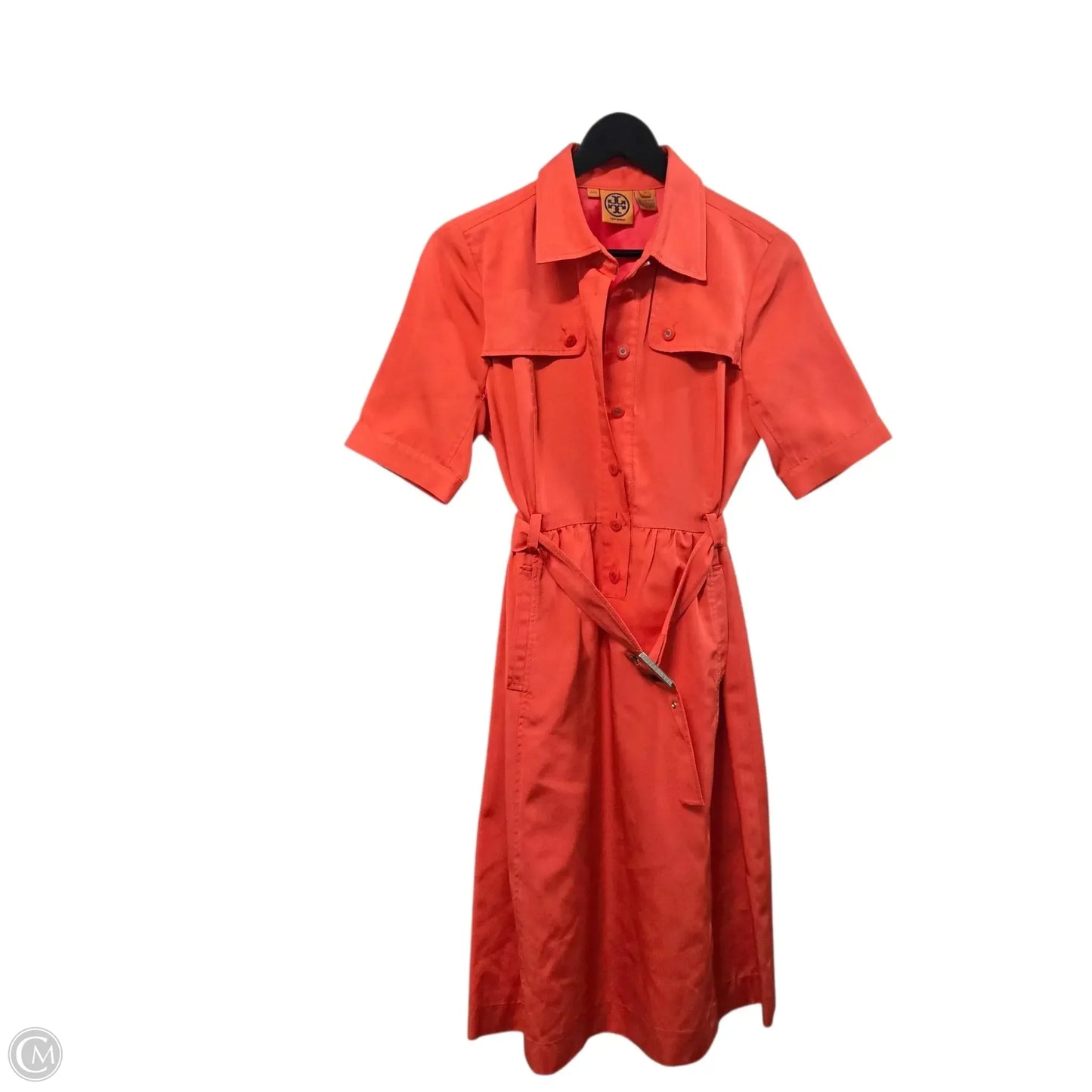 Dress Designer By Tory Burch In Orange, Size: 8