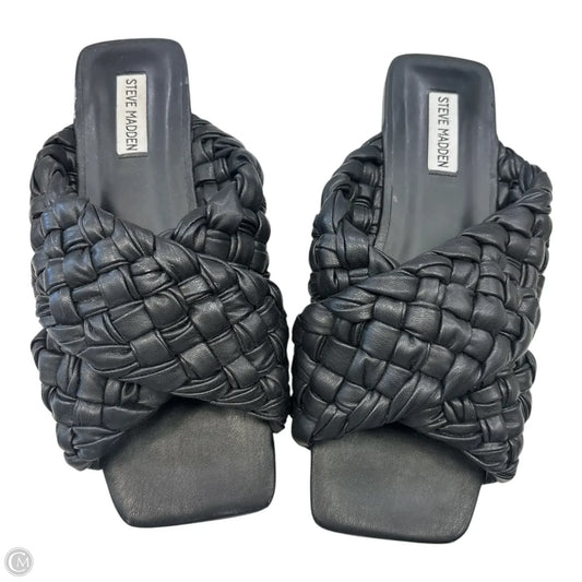 Sandals Flats By Steve Madden In Black, Size: 11