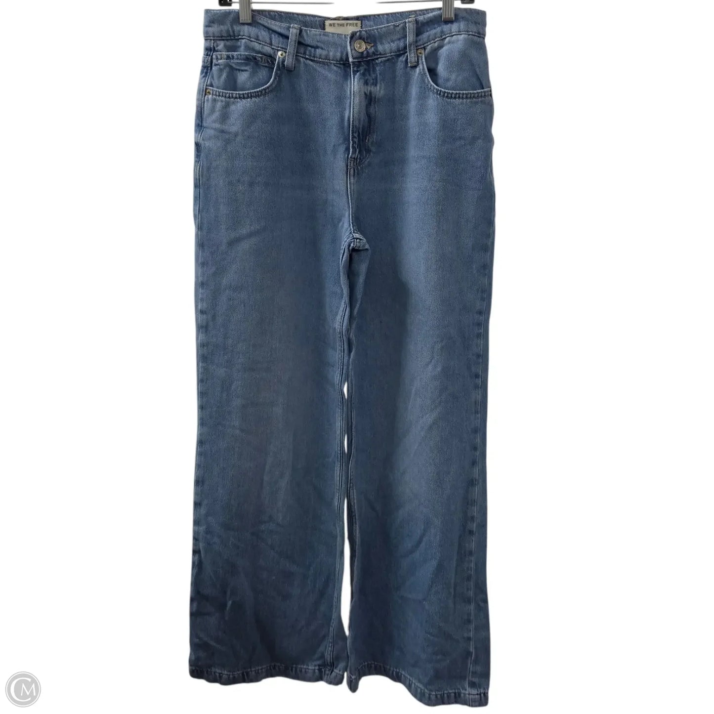 Jeans Wide Leg By We The Free In Blue Denim, Size: 4