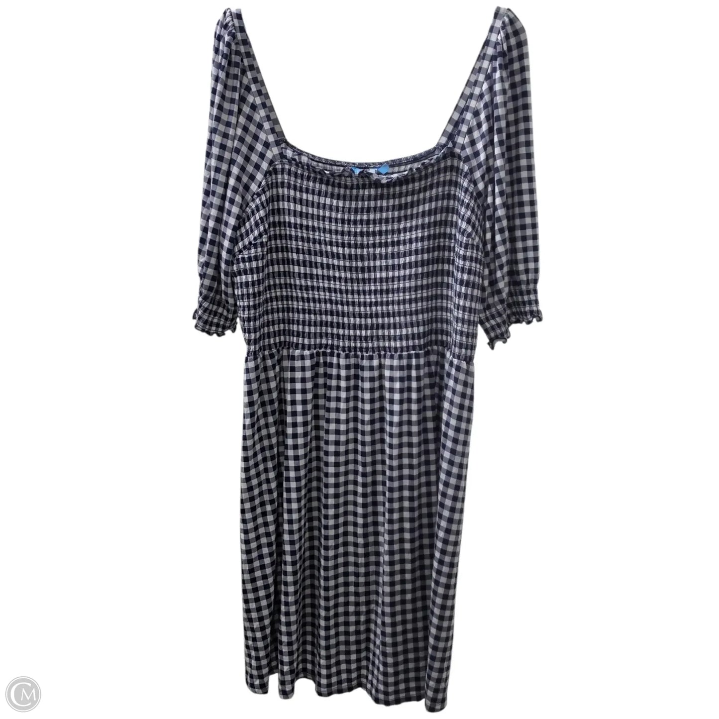 Dress Casual Midi By Draper James In Checkered Pattern, Size: 3x